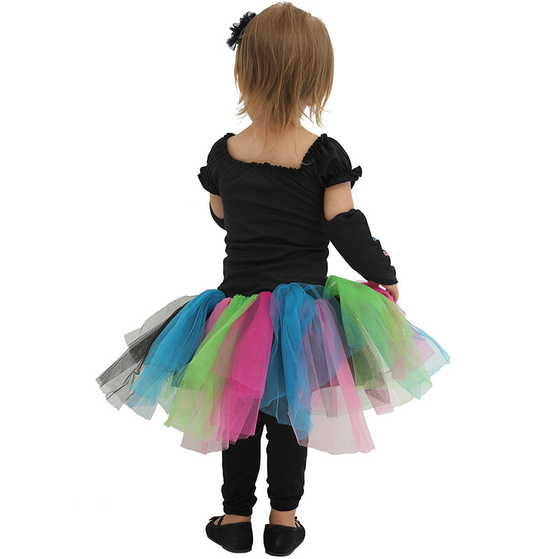 Fantasia Esqueleto Rainbow Halloween Familiar Baby