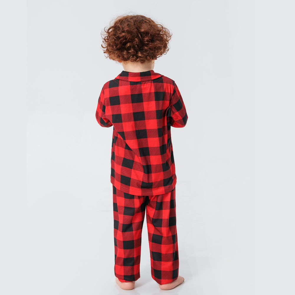 Pijama Xadrez Vermelho Natal Familiar Infantil Menino