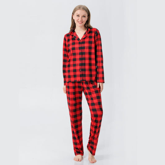 Pijama Xadrez Vermelho Natal Familiar Adulto Mamãe