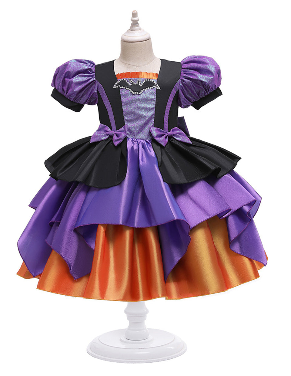 Fantasia Bruxinha com Morcego Halloween