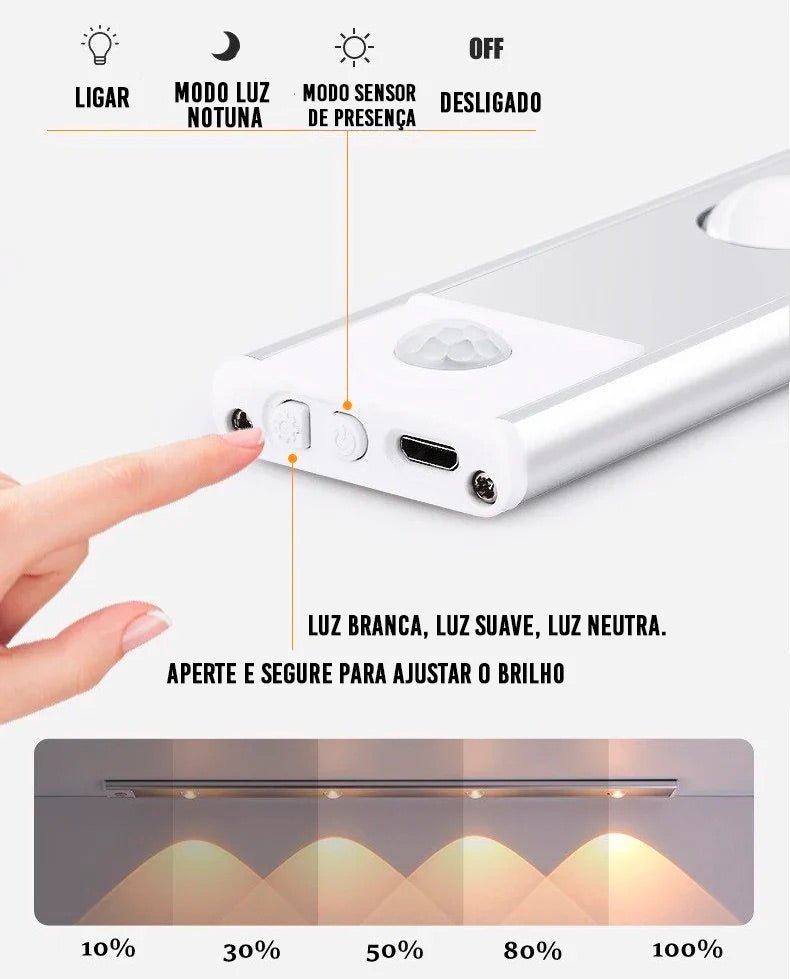 Luz Led Inteligente com Sensor de Movimento