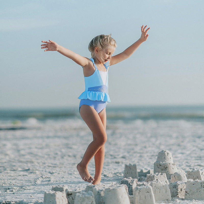 Moda Praia Conjunto Elsa Frozen Disney Kids