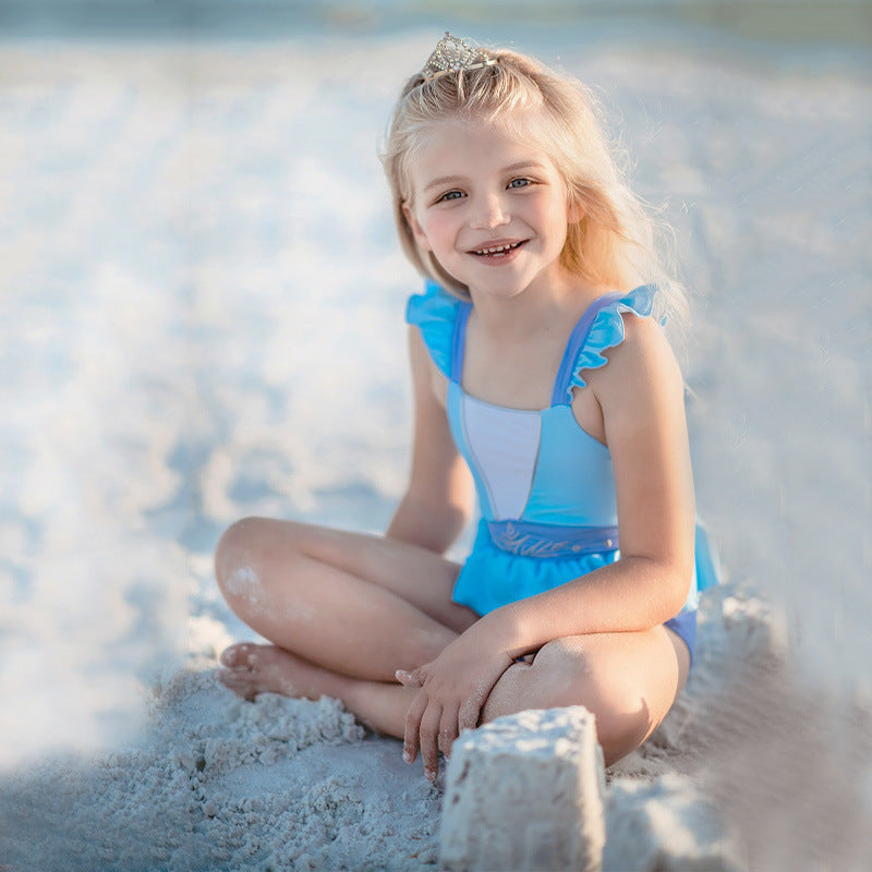 Moda Praia Conjunto Elsa Frozen Disney Kids