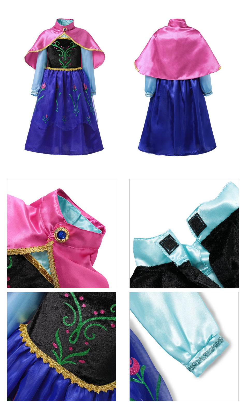 Fantasia Princesa Ana Frozen Deluxe Disney (Anna)