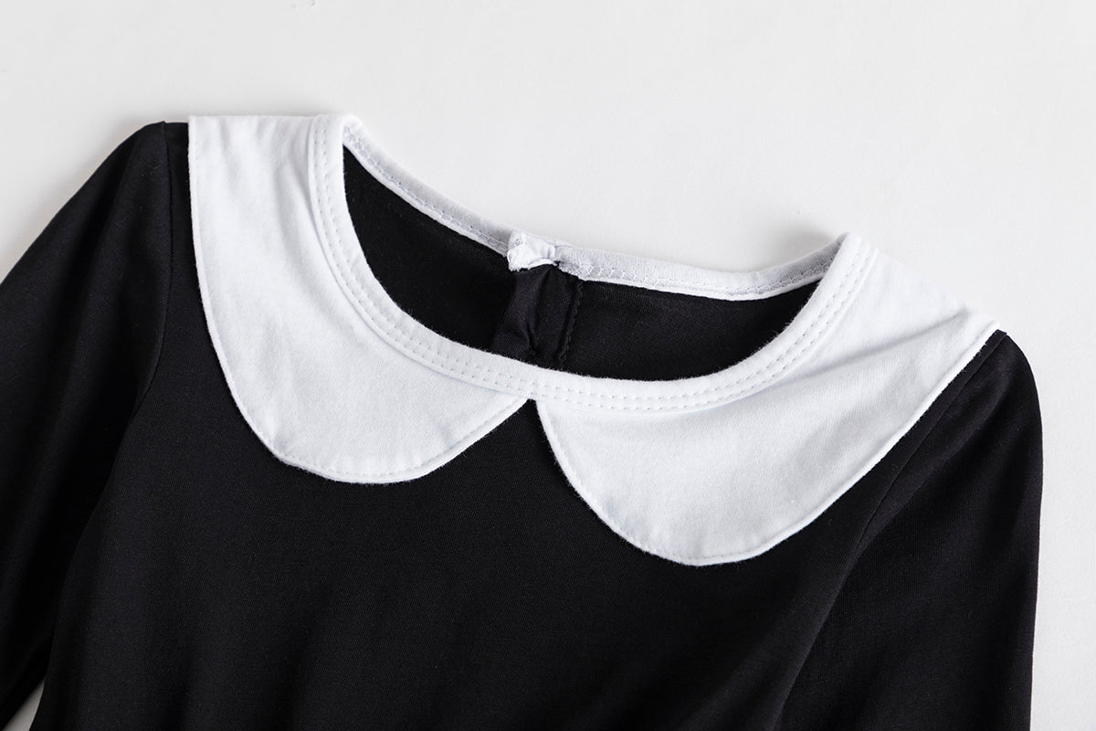 Wandinha Addams Vestido Curto - Wednesday