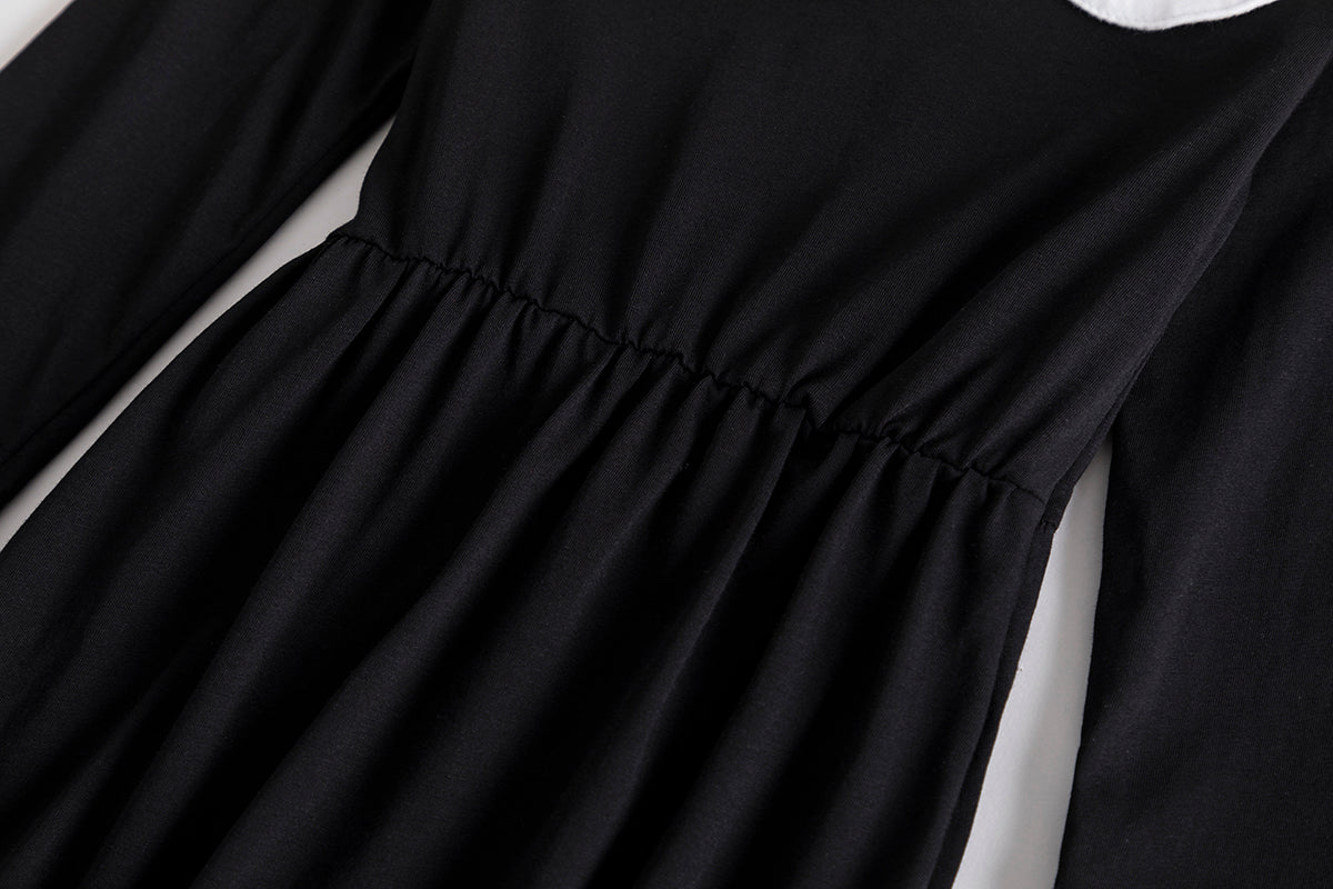 Wandinha Addams Vestido Curto - Wednesday Adulto