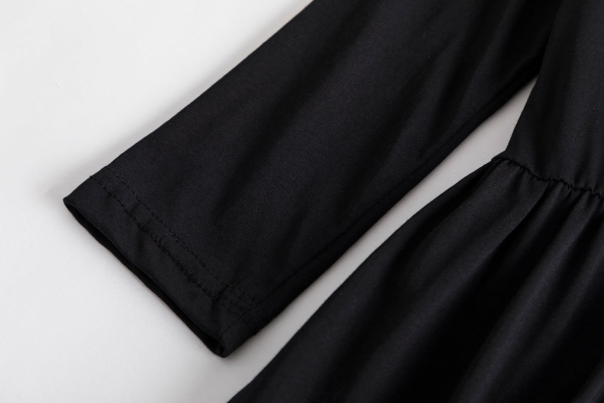 Wandinha Addams Vestido Curto - Wednesday