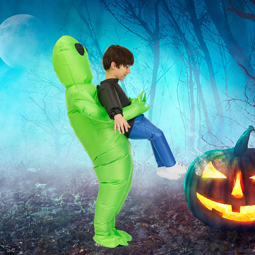 Fantasia Inflável Alienígena ET Verde Infantil