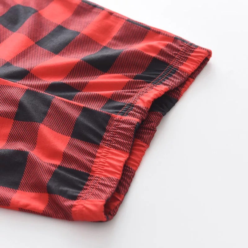 Pijama Natal Familiar Xadrez Infantil