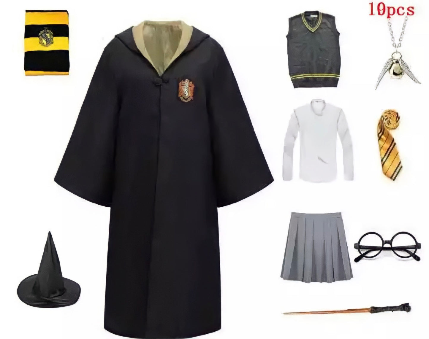 Fantasia Harry Potter Infantil Familiar Feminino Premium Completo