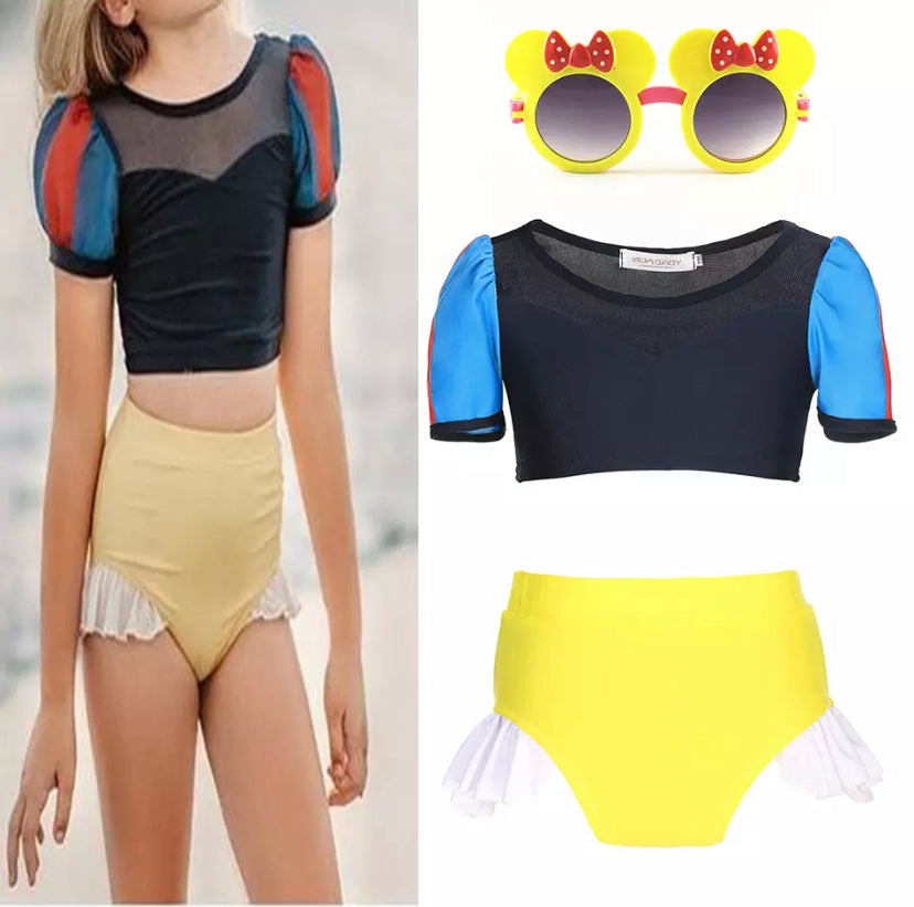 Moda Praia Conjunto Branca de Neve Disney Kids