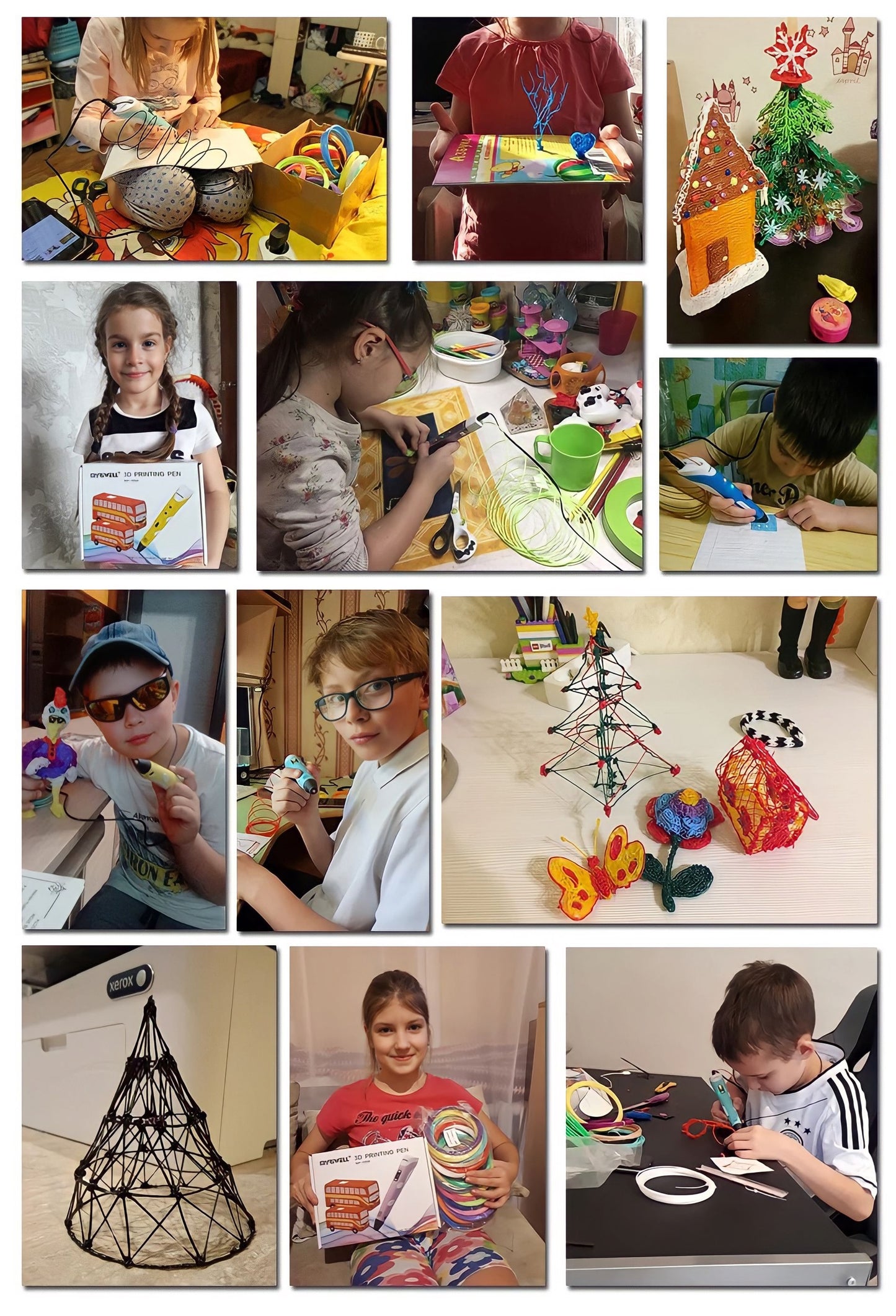 Caneta Impressora 3D Drawing Pen Filamento Abs Lcd Bivolt