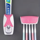 Conjunto de Porta Escova de Dentes e Dispensador de Creme Dental