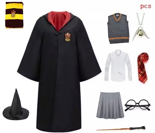 Fantasia Harry Potter Infantil Familiar Feminino Premium Completo