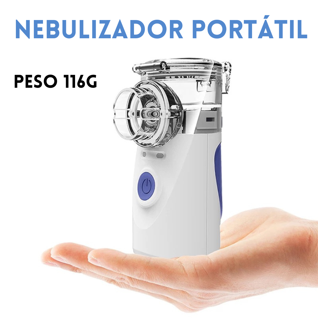 Mini Nebulizador (Inalador) Portátil Infantil e Adulto - Silencioso Ultrassônico e Recarregável