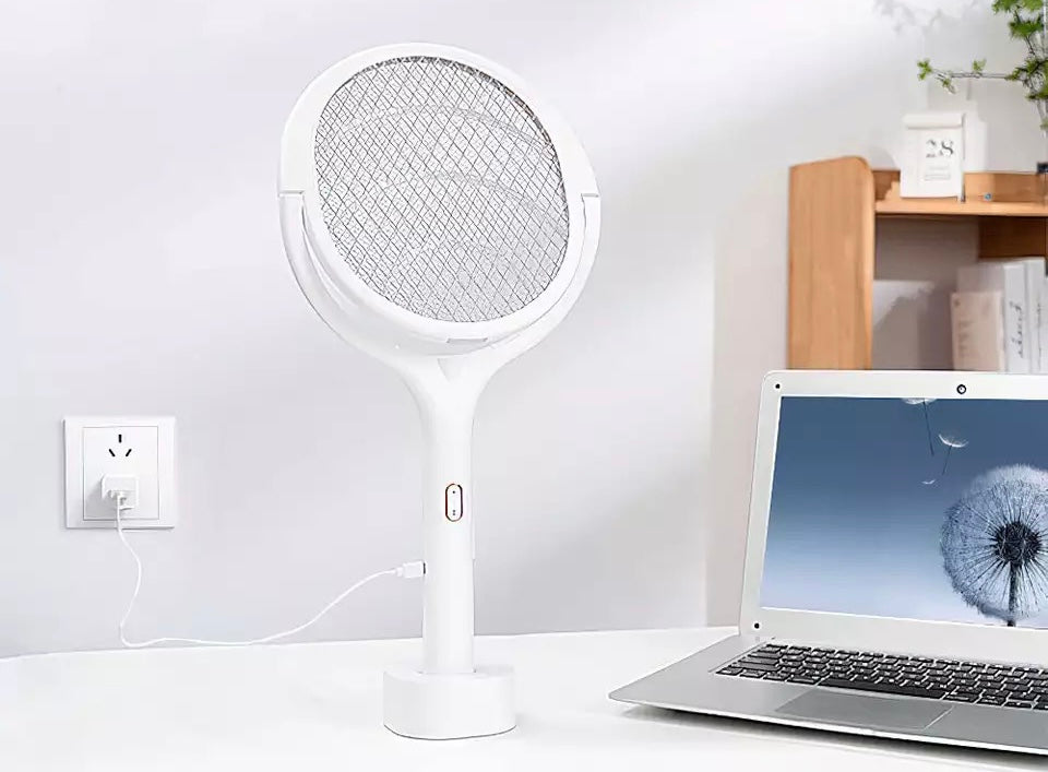 Raquete Elétrica + Armadilha para Mosquitos