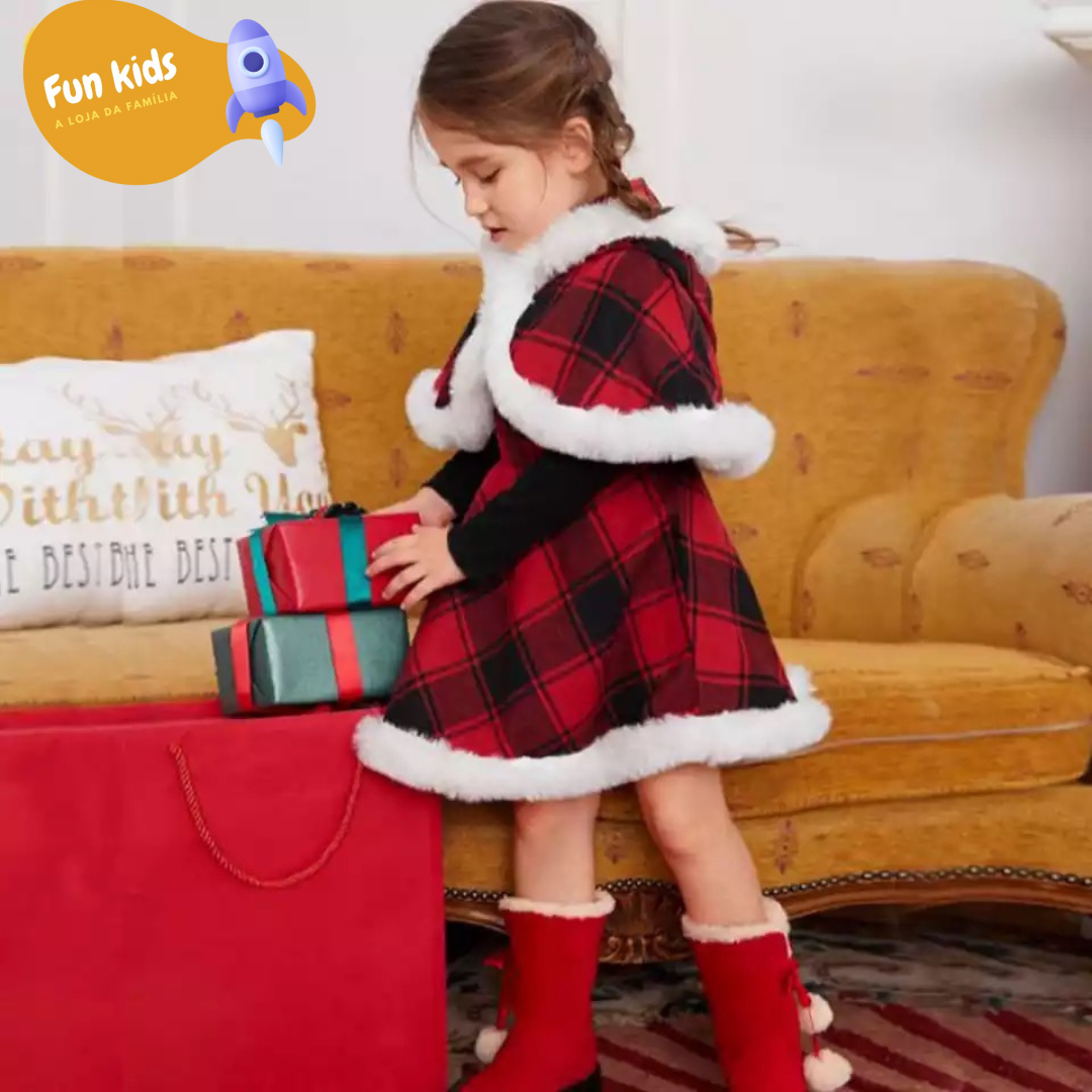 Vestido Natal Paris Feminino kids