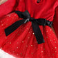 Vestido Natal Estrelado Luxo Kids