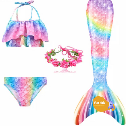 Moda Praia Biquíni Pequena Sereia Luxo