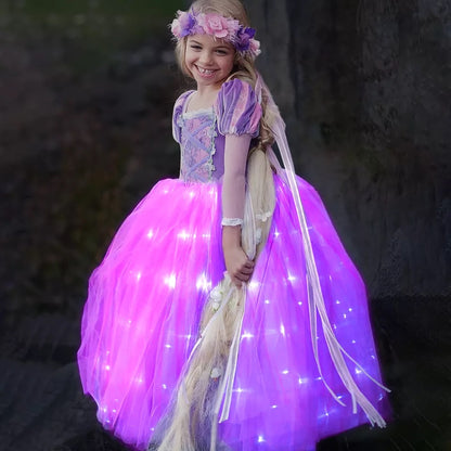 Vestido Rapunzel Premium Iluminada