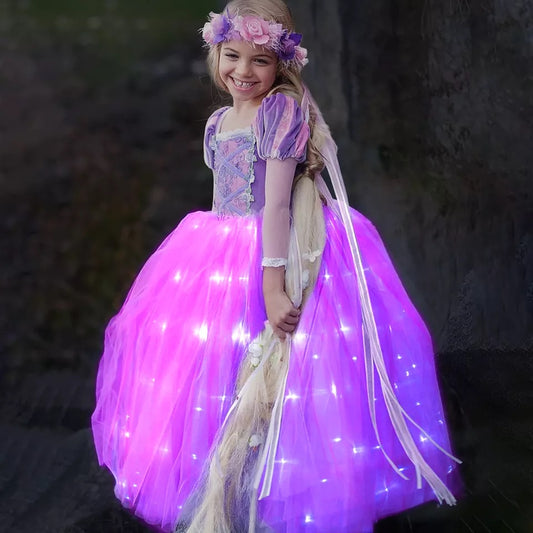 Vestido Rapunzel Premium Iluminada