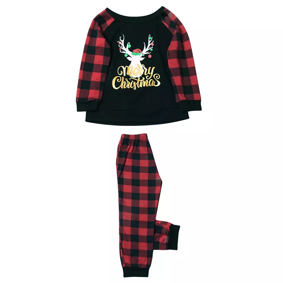 Pijama Natal Familiar Xadrez Adulto Mamãe