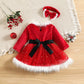 Vestido Natal Estrelado Luxo Kids